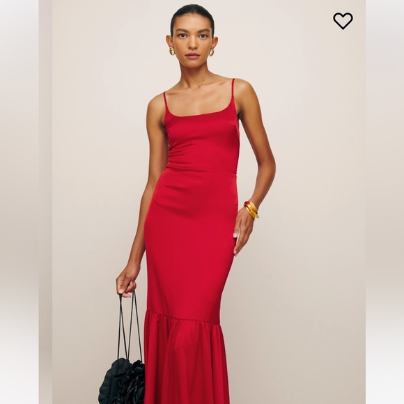 Reformation Nasha Dress Size 8 Cherry NWT - Picture 4 of 6